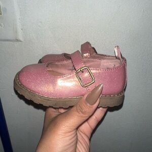 Pink Glitter Mary Jane shoes